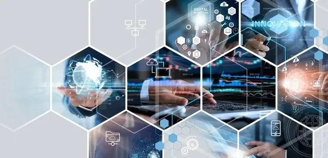 Illustration d’un professionnel utilisant des outils numériques